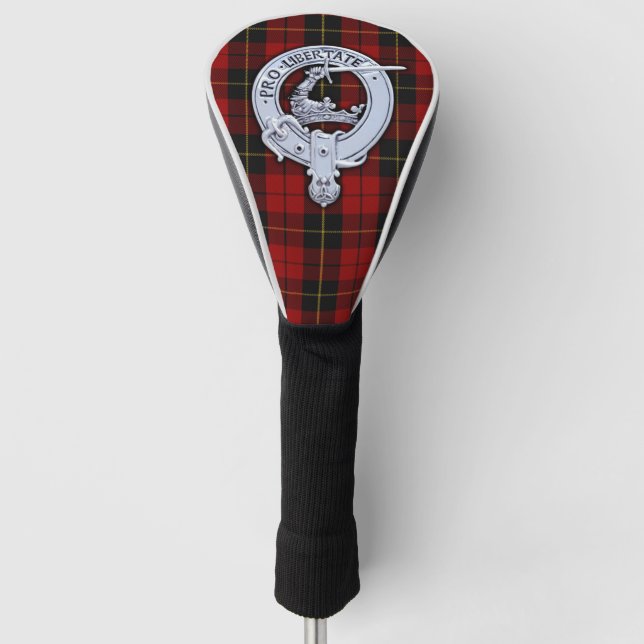 Couvre-club De Golf Clan Wallace Crest & Tartan Golf Head Cover (Devant)