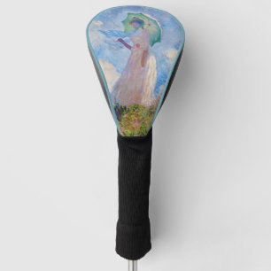 Couvre-club De Golf Claude Monet - Femme avec Parasol face à gauche