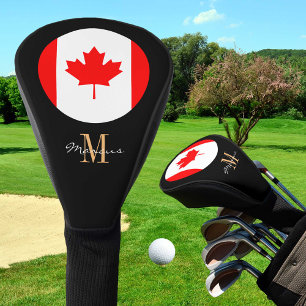 Couvre-club De Golf Clubs de golf à pavillon monogramme et canadien