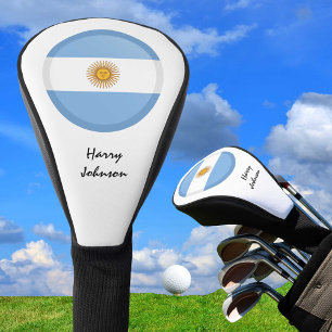 Couvre-club De Golf Clubs De Golf Argentine Flag & Monogrammes Couvre