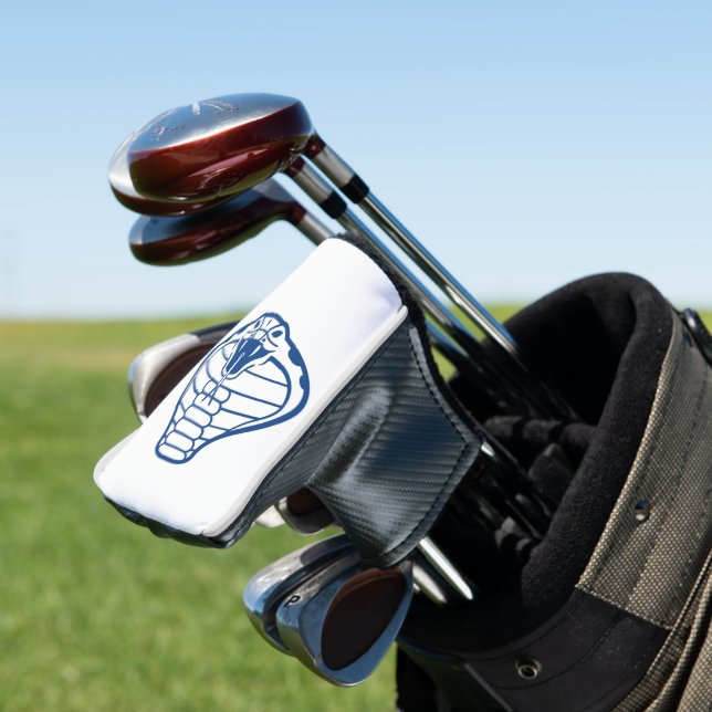 Couvre-club De Golf Cobra Serpent Bleu Animaux Roi Boa venimeux (In Situ)