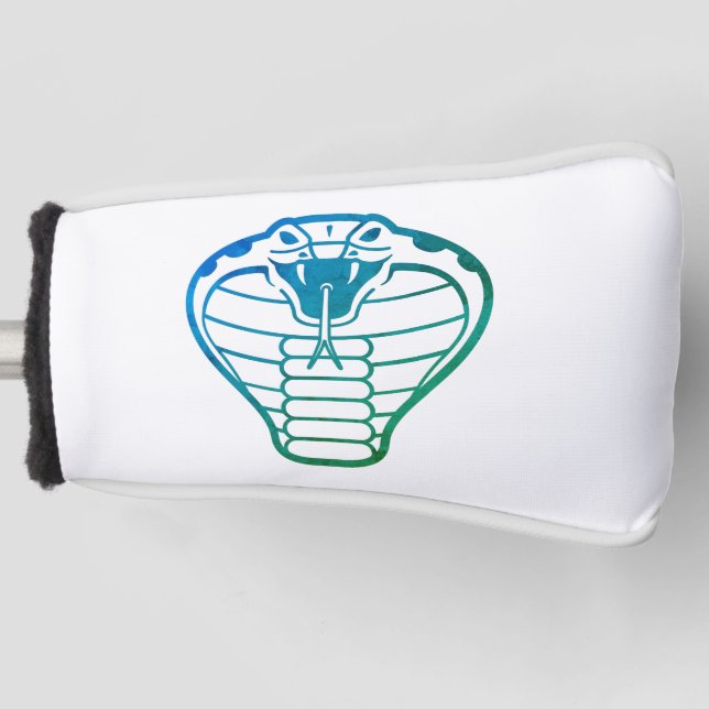 Couvre-club De Golf Cobra serpent Green Illustration Animaux King (Devant)