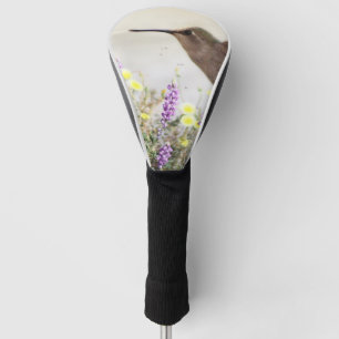 Couvre-club De Golf Colibri et Art numérique Fleur sauvage