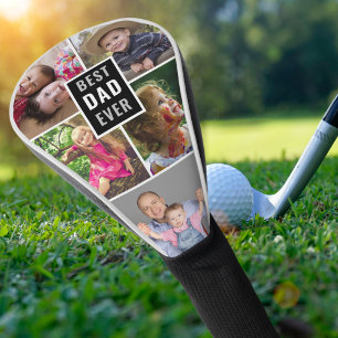 Couvre-club De Golf Collage photo de la famille Best Dad Ever 5