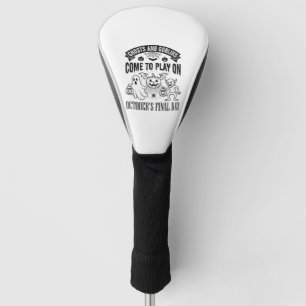 Couvre-club De Golf Conception de chemise Halloween Fantômes et Gobeli