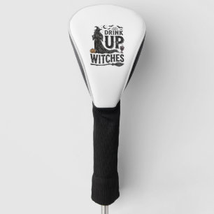 Couvre-club De Golf Conception de chemise Halloween sorcières buvez vi