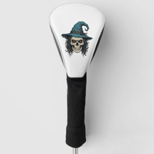Couvre-club De Golf Conception de chemise vectorielle Halloween crâne 