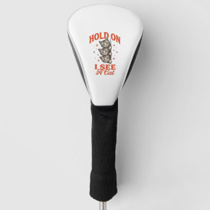 Couvre-club De Golf Conception de chemise vintage drôle de chat, Atten