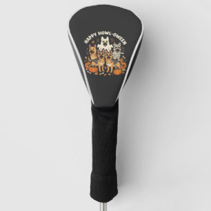 Couvre-club De Golf Conception Howl-Oween Halloween Fantôme Berger All