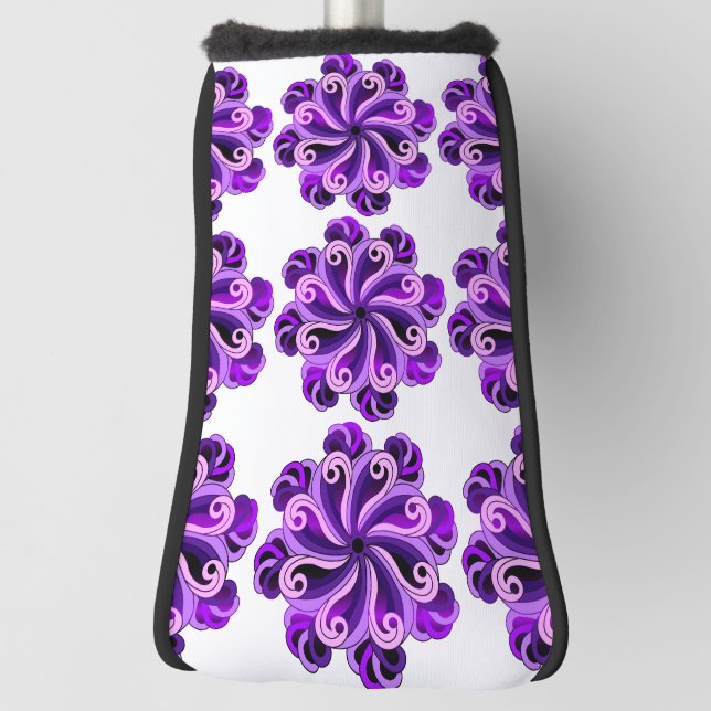 Couvre-club De Golf Conception Mandala fraîche (Tourné à 90°)