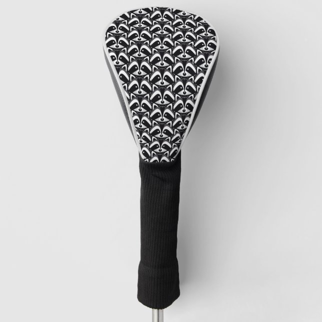 Couvre-club De Golf Conception Raccoon simple (Devant)