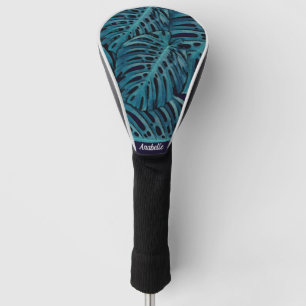 Couvre-club De Golf Conception tropicale Turquoise moderne personnalis