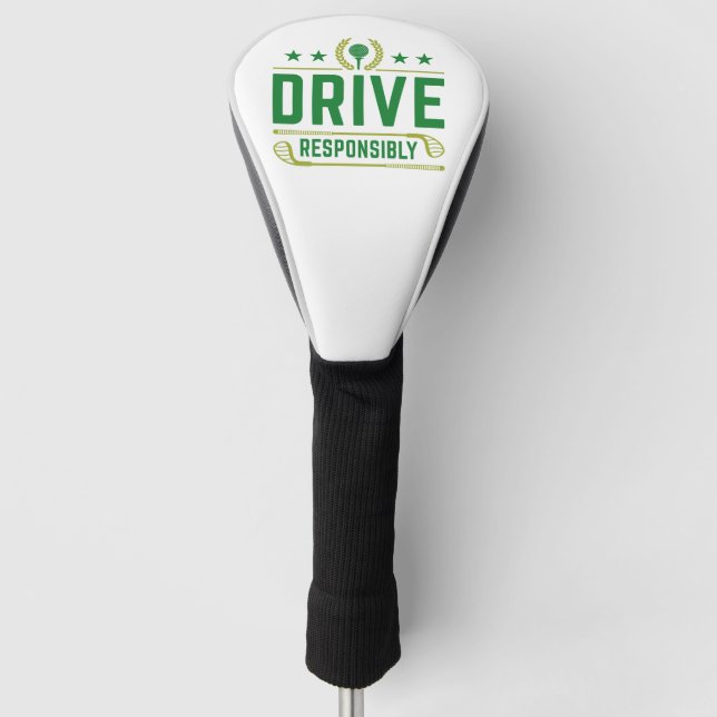Couvre-club De Golf Conduire de manière responsable (Devant)