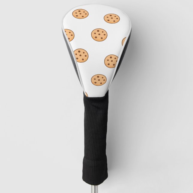 Couvre-club De Golf cookies sur blanc (Devant)