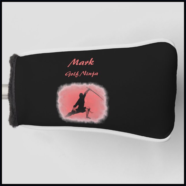 Couvre-club De Golf Cool Ninja Warrior Golf Head Cover (Créateur téléchargé)