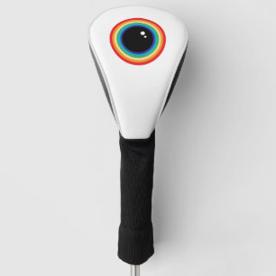Couvre-club De Golf Cool Rainbow Eyeball