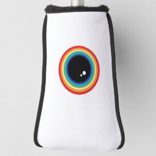 Couvre-club De Golf Cool Rainbow Eyeball