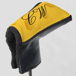 Couvre-club De Golf Copie jaune de fromage de nouveauté jouant au gol