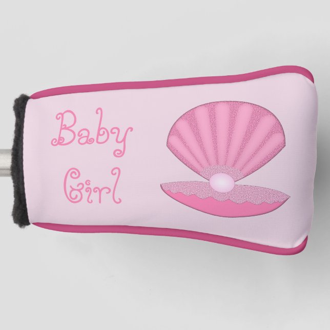Couvre-club De Golf Coquille d'huîtres pour fille rose et perle person (Devant)