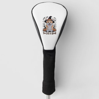 Couvre-club De Golf Corgi d'Halloween mignonne en Casquette de sorcièr