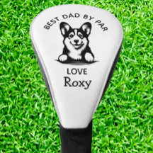 Corgi Peeking Personnaliser Chiot Golf Head Cover