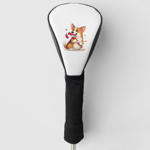 Couvre-club De Golf Corgi Sucre de canne Joy chien