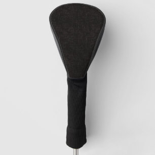 Couvre-club De Golf Couleur solide à texture noire