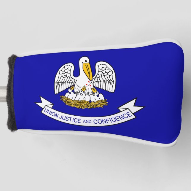 Couvre-club De Golf Couvercle de golf avec Drapeau de Louisiane, USA (Devant)