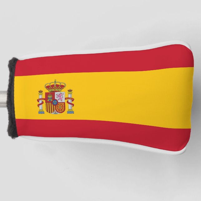 Couvre-club De Golf Couvercle de golf avec Drapeau d'Espagne (Devant)