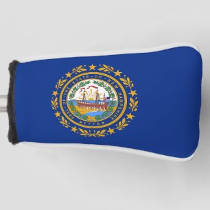 Couvre-club De Golf Couvercle de golf avec drapeau du New Hampshire, U