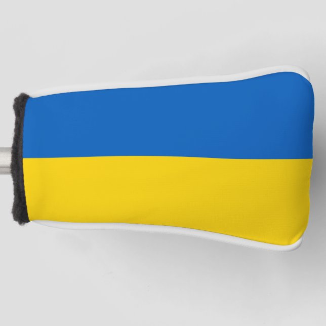 Couvre-club De Golf Couvercle de golf avec drapeau d'Ukraine (Devant)