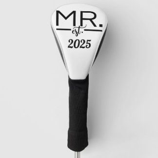 Couvre-club De Golf Couvercle de tête de golf minimaliste Groomsmen