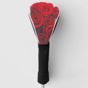 Couvre-club De Golf Couverture du club de golf Vivid Red Roses