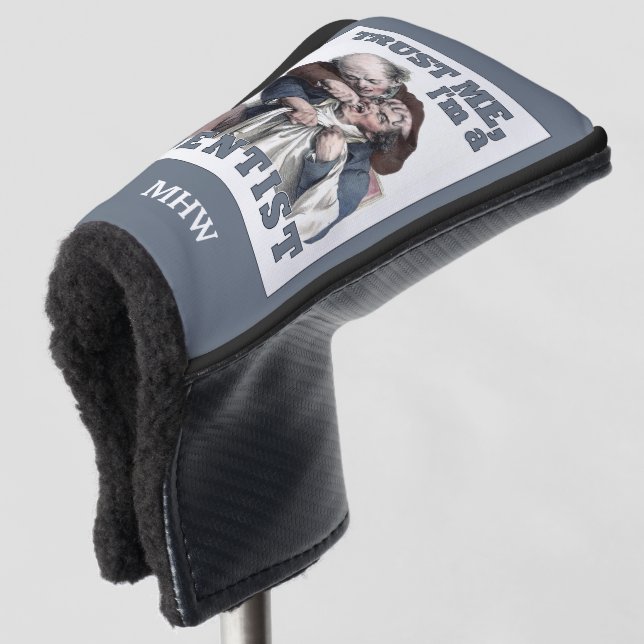 Couvre-club De Golf Couverture faite sur commande de putter de (Devant 3/4)
