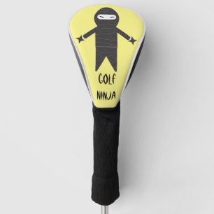 Couvre-club De Golf Couvertures de club de Ninja de golf