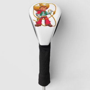 Couvre-club De Golf Cowboy Retro Boy Child Cute Western