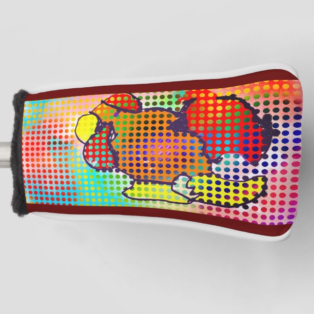 Couvre-club De Golf Cravate de coq sèche (Devant)