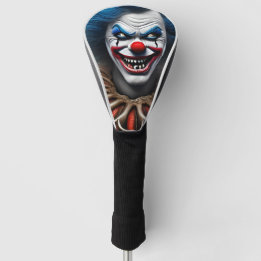 Couvre-club De Golf Crazy Clown AI Art Golf Head Cover