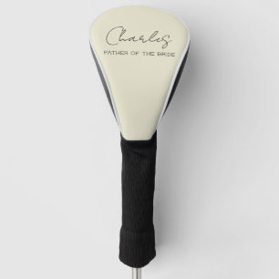 Couvre-club De Golf Cream Père personnalisé de la mariée