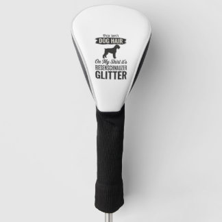 Couvre-club De Golf Création drôle de Riesenschnauzer à paillettes pou
