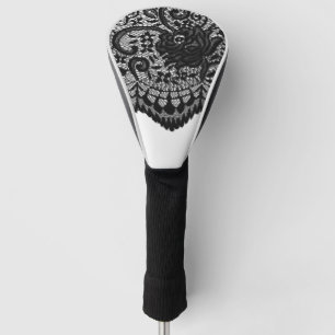 Couvre-club De Golf Créez votre propre dentelle noire