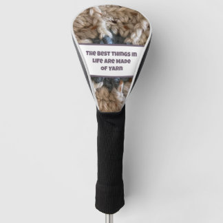 Couvre-club De Golf Crochet beige Knitter Crafty Colorful Fil d'amour