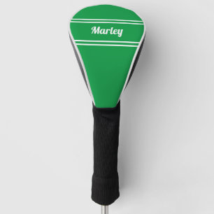 Couvre-club De Golf Custom Golfsport Pro Moderne Monogramme Vert