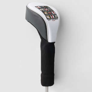 Couvre-club De Golf Custom Love Happy Valentines Day 8 Collage photo