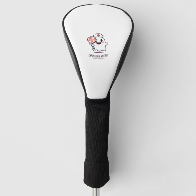 Couvre-club De Golf Cute Ghost Nurse Boo Boo Crew Halloween classique  (Devant)