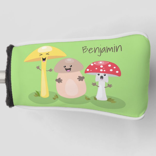 Couvre-club De Golf Cute kawaii champignon champignon toadstool (Devant)
