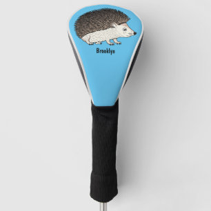 Couvre-club De Golf Cute prickly hedgehog cartoon