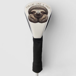 Couvre-club De Golf Cute Sloth Chillin comme un Pro