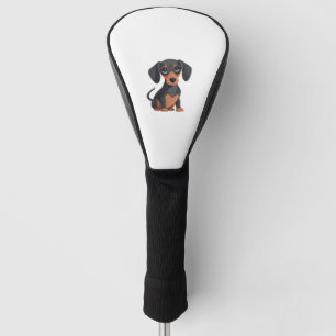 Couvre-club De Golf Dachshund Caricature adorable Wiener Dog Clipart