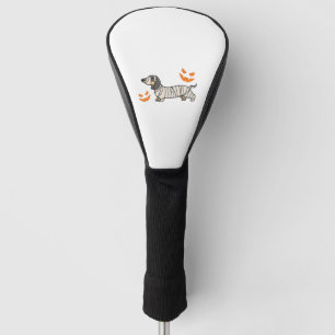 Couvre-club De Golf Dachshund Chien Halloween Candy Corn Pleine lune